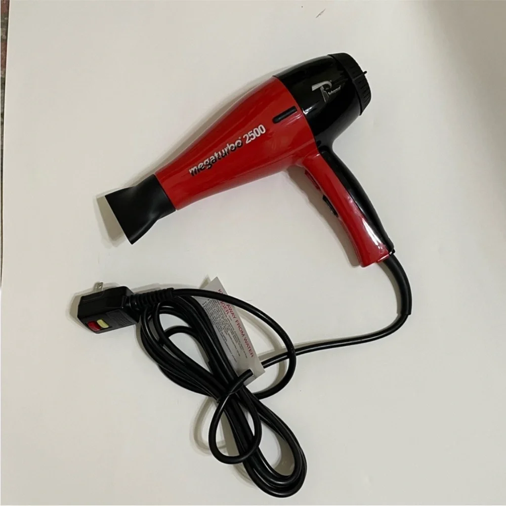 New MEGATURBO 2500 Italian High Performance Professional Handheld Hair Dryer
